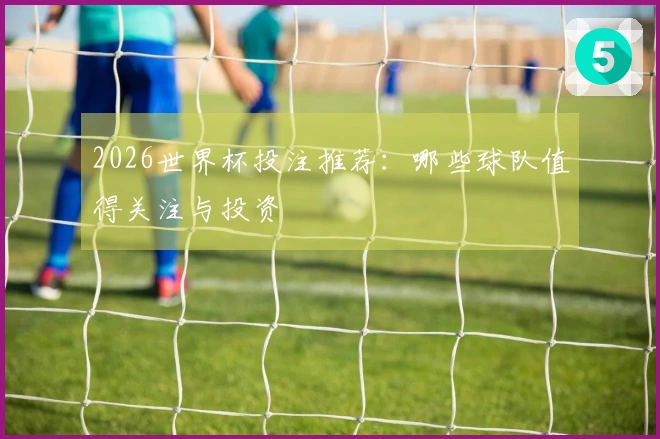 2026世界杯投注推荐：哪些球队值得关注与投资